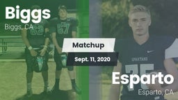 Matchup: Biggs  vs. Esparto  2020