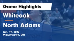 Whiteoak  vs North Adams  Game Highlights - Jan. 19, 2022