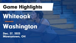 Whiteoak  vs Washington  Game Highlights - Dec. 27, 2023