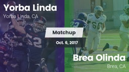 Matchup: Yorba Linda High vs. Brea Olinda  2017