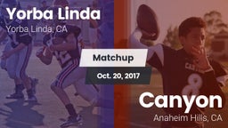 Matchup: Yorba Linda High vs. Canyon  2017