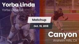 Matchup: Yorba Linda High vs. Canyon  2018