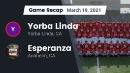 Recap: Yorba Linda  vs. Esperanza  2021