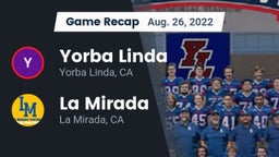 Recap: Yorba Linda  vs. La Mirada  2022
