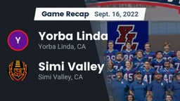 Recap: Yorba Linda  vs. Simi Valley  2022
