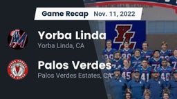 Recap: Yorba Linda  vs. Palos Verdes  2022
