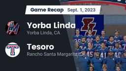 Recap: Yorba Linda  vs. Tesoro  2023