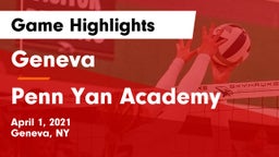 Geneva  vs Penn Yan Academy  Game Highlights - April 1, 2021