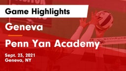 Geneva  vs Penn Yan Academy  Game Highlights - Sept. 23, 2021