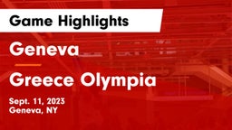 Geneva  vs Greece Olympia  Game Highlights - Sept. 11, 2023