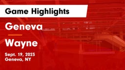 Geneva  vs Wayne  Game Highlights - Sept. 19, 2023