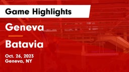 Geneva  vs Batavia Game Highlights - Oct. 26, 2023