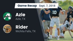 Recap: Azle  vs. Rider  2018