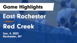 East Rochester vs Red Creek Game Highlights - Jan. 4, 2022