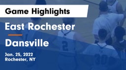 East Rochester vs Dansville  Game Highlights - Jan. 25, 2022
