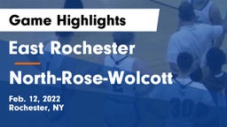 East Rochester vs North-Rose-Wolcott Game Highlights - Feb. 12, 2022
