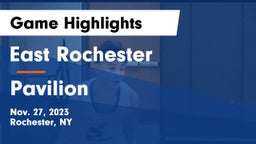 East Rochester vs Pavilion  Game Highlights - Nov. 27, 2023