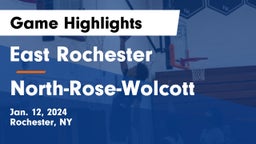 East Rochester vs North-Rose-Wolcott Game Highlights - Jan. 12, 2024