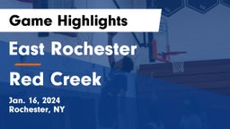 East Rochester vs Red Creek Game Highlights - Jan. 16, 2024
