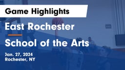 East Rochester vs School of the Arts  Game Highlights - Jan. 27, 2024
