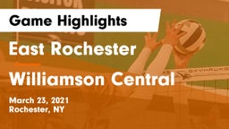 East Rochester vs Williamson Central  Game Highlights - March 23, 2021