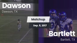 Matchup: Dawson  vs. Bartlett  2016