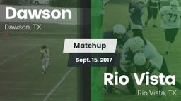 Matchup: Dawson  vs. Rio Vista  2017