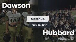 Matchup: Dawson  vs. Hubbard  2017