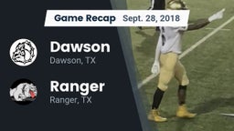Recap: Dawson  vs. Ranger  2018