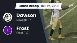 Recap: Dawson  vs. Frost  2018