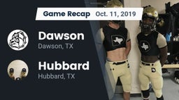 Recap: Dawson  vs. Hubbard  2019