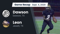 Recap: Dawson  vs. Leon  2020