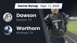Recap: Dawson  vs. Wortham  2020
