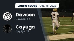 Recap: Dawson  vs. Cayuga  2020