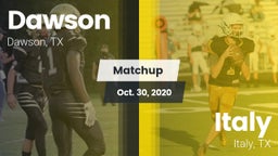 Matchup: Dawson  vs. Italy  2020