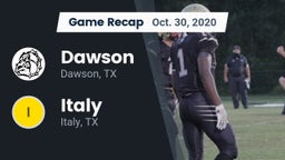 Recap: Dawson  vs. Italy  2020