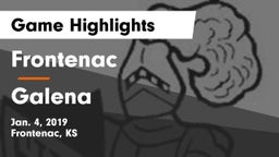 Frontenac  vs Galena  Game Highlights - Jan. 4, 2019