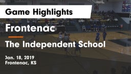 Frontenac  vs The Independent School Game Highlights - Jan. 18, 2019