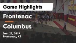 Frontenac  vs Columbus  Game Highlights - Jan. 25, 2019