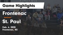 Frontenac  vs St. Paul Game Highlights - Feb. 6, 2020