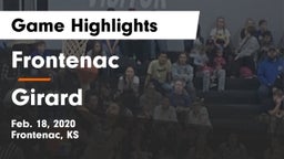 Frontenac  vs Girard Game Highlights - Feb. 18, 2020