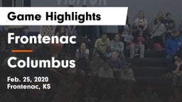 Frontenac  vs Columbus Game Highlights - Feb. 25, 2020