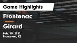 Frontenac  vs Girard  Game Highlights - Feb. 15, 2022