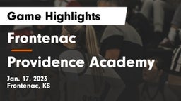 Frontenac  vs Providence Academy Game Highlights - Jan. 17, 2023