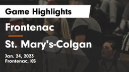 Frontenac  vs St. Mary's-Colgan  Game Highlights - Jan. 24, 2023