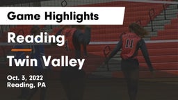 Reading  vs Twin Valley  Game Highlights - Oct. 3, 2022