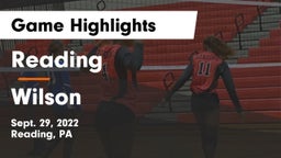Reading  vs Wilson  Game Highlights - Sept. 29, 2022