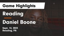 Reading  vs Daniel Boone  Game Highlights - Sept. 14, 2023