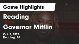 Reading  vs Governor Mifflin   Game Highlights - Oct. 3, 2023