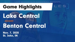 Lake Central  vs Benton Central  Game Highlights - Nov. 7, 2020